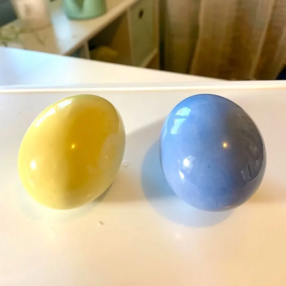 Vintage Easter Eggs Glazed ceramic Decorations 🐣